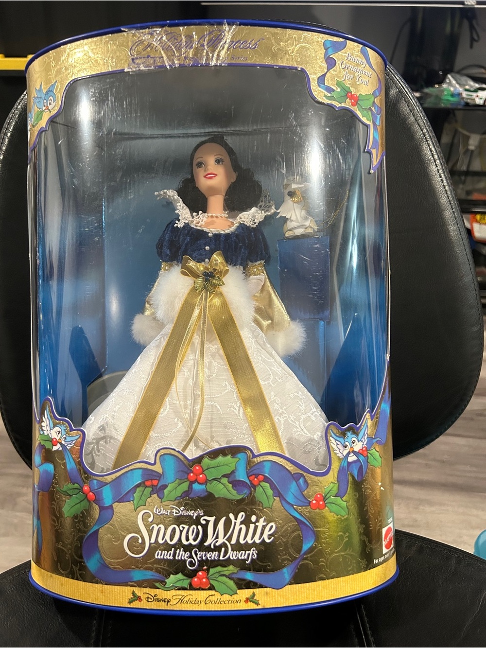Disney Snow White Holiday Collector Doll - Blue, White & Gold box has tape